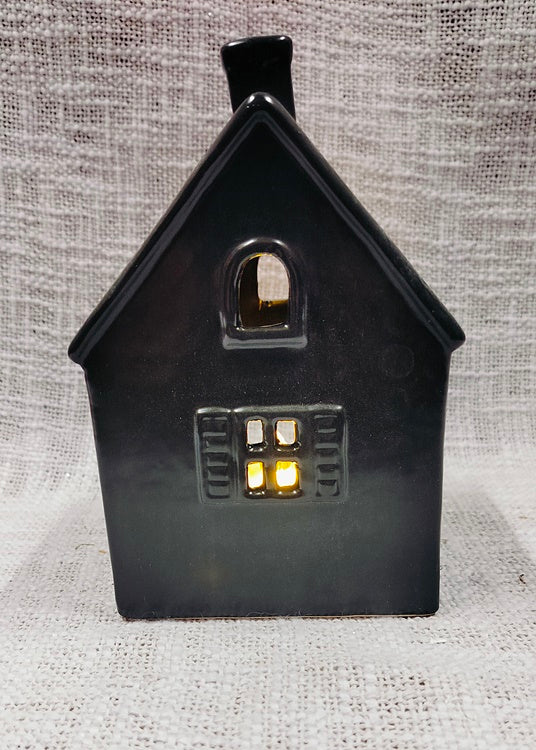 Lampion ceramiczny domek