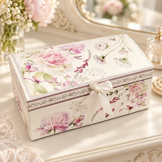 Elegancka Pudełko na Pamiątki "Touchy Peony" – aranżacja