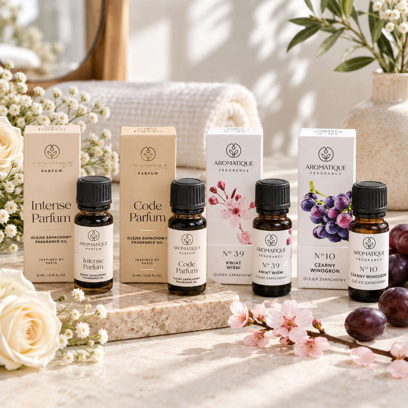 Olejki zapachowe – aranżacja produktów DecoRaton