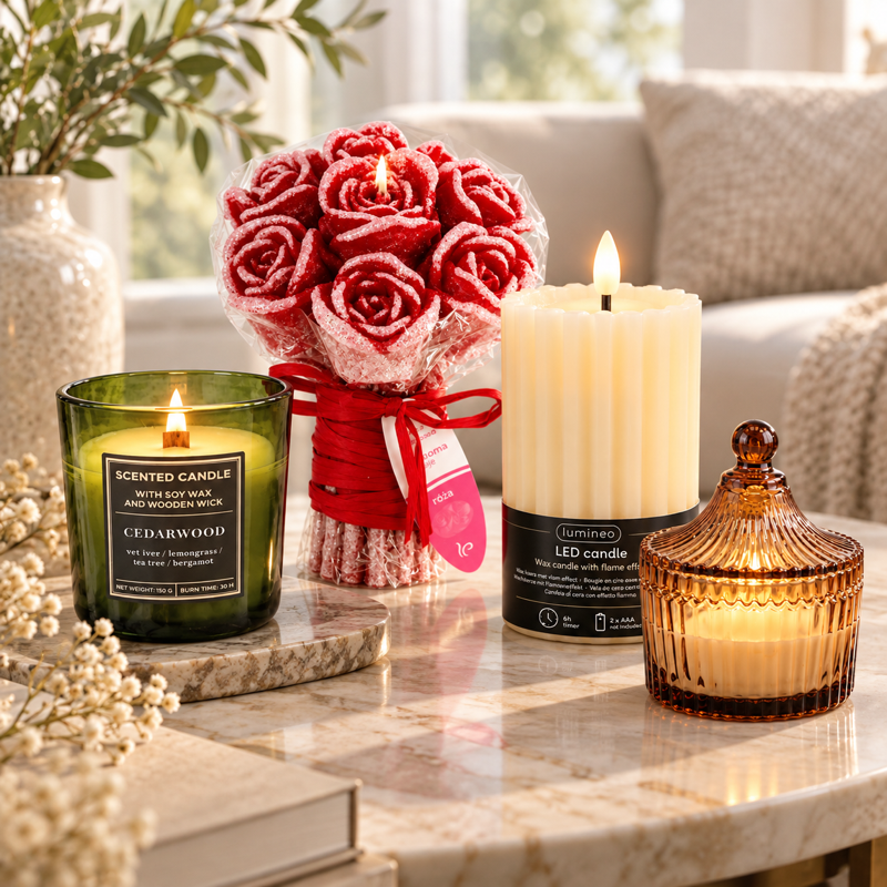 Świece i Aromaty do Wnętrz | DecoRaton – aranżacja produktów DecoRaton