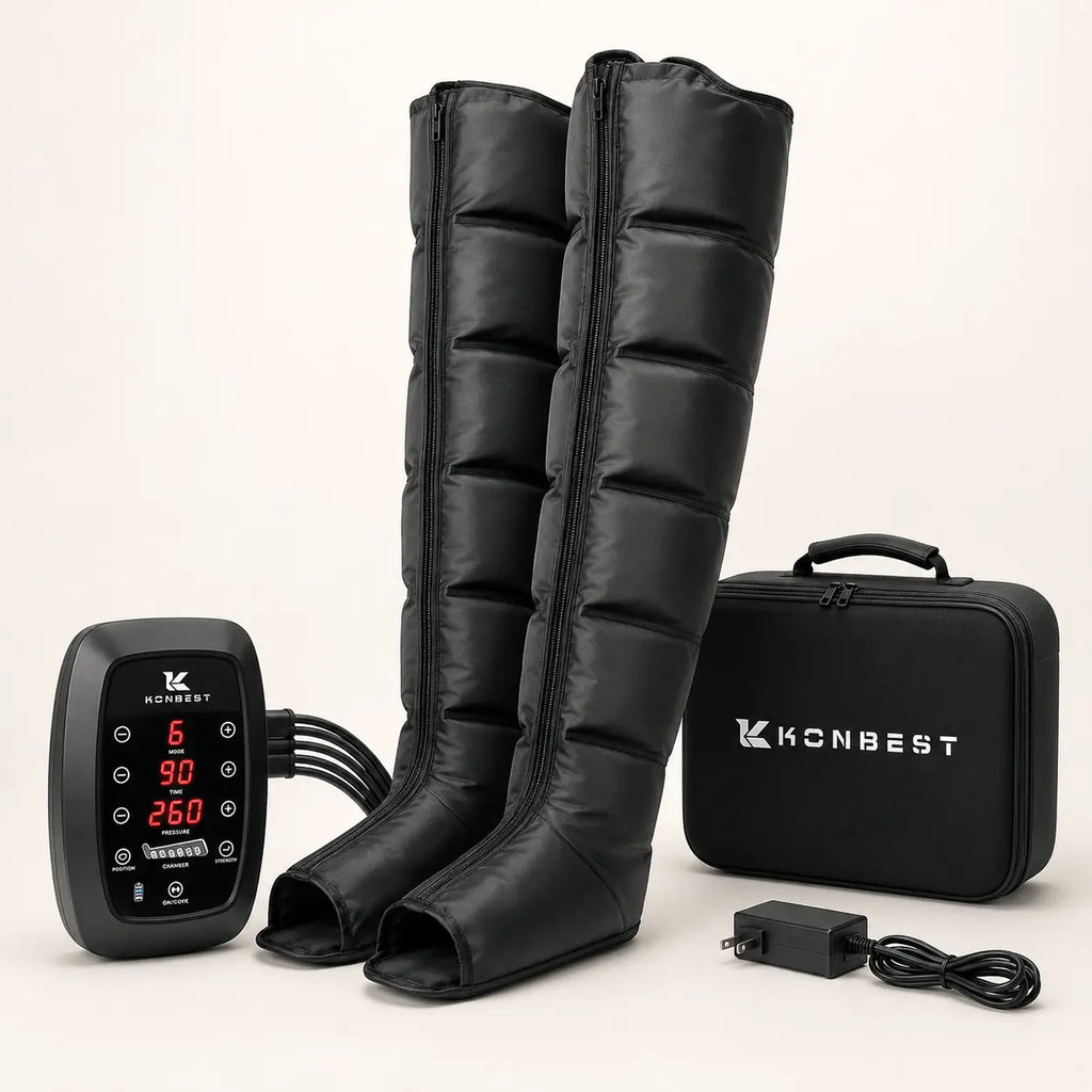 Buty kompresyjne do regeneracji nóg – 6 komór, 30–260 mmHg | Performance 6