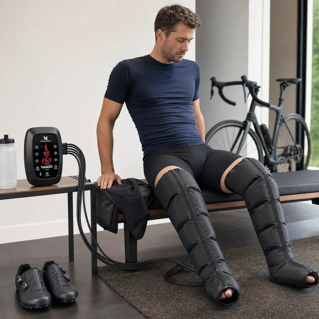 Buty kompresyjne do regeneracji nóg – 6 komór, 30–260 mmHg | Performance 6