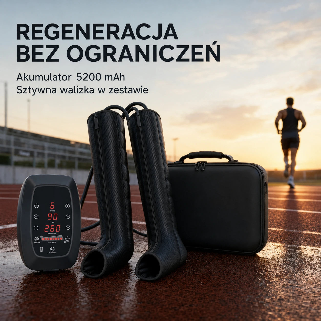 Profesjonalne Buty Kompresyjne do Regeneracji Nóg – 8 komór | Elite 8
