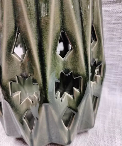 Oliwkowy ceramiczny lampion | Lampiony dekoracyjne | DecoRaton