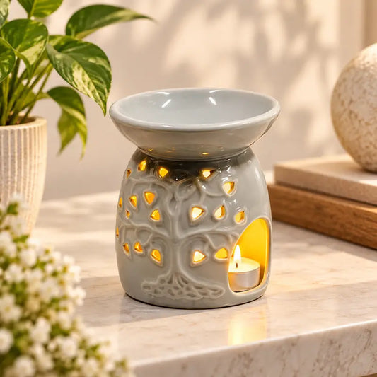 Kominek ceramiczny SZARY  UK005A – aranżacja