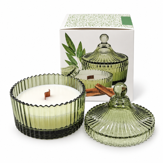 Świeca zapachowa w szkle o zapachu "Eucalyptus and Sandalwood" — zdjęcie główne