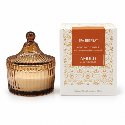 Świeca zapachowa  w szkle o zapachu "Amber and Tuberose" — zdjęcie główne