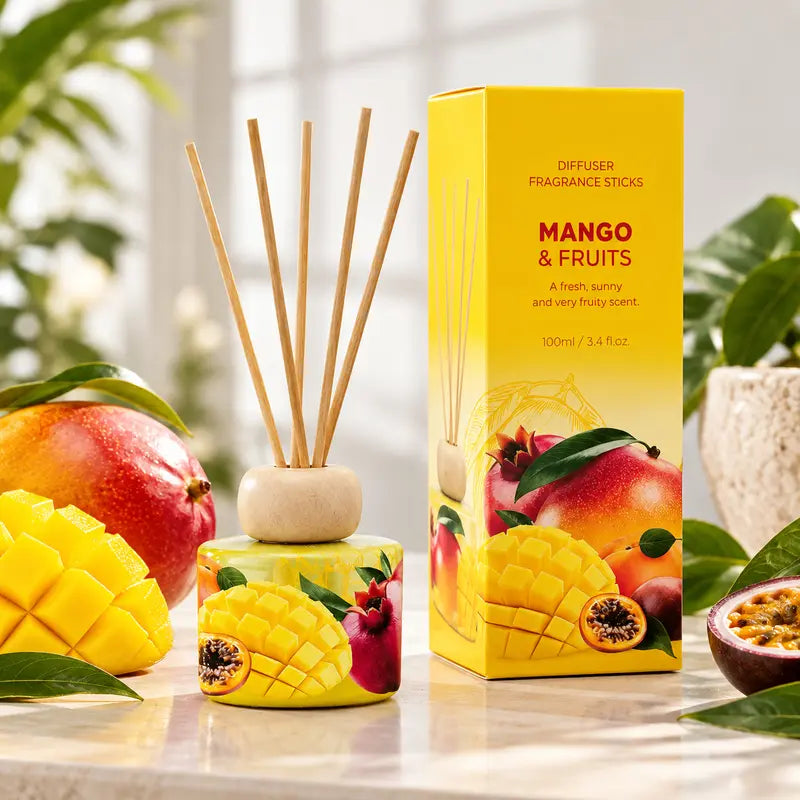 Dyfuzor zapachowe patyczki Mango & Fruits – aranżacja