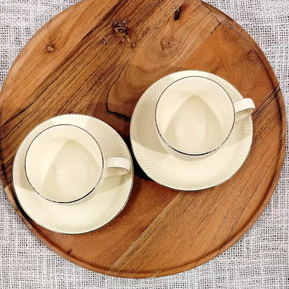 Filiżanki 2 szt espresso ze spodkami ICE CREAM
