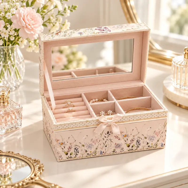 Pudełko na biżuterię Floral Reverie – aranżacja