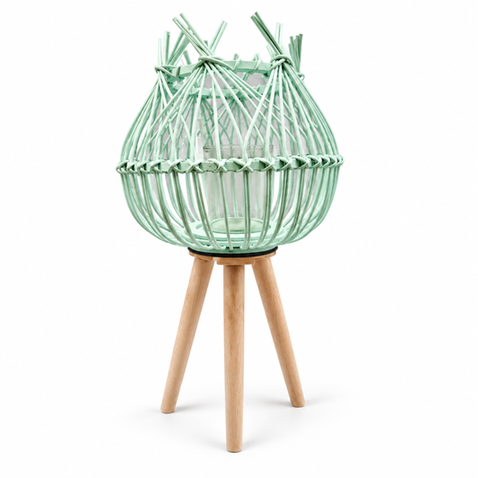 Lampion bambusowy mały Mint Habitat — zdjęcie główne