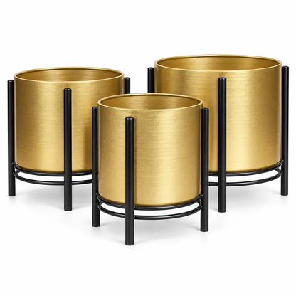 Osłonki metalowe na kwiaty 3 szt WS1006G – zdjęcie główne