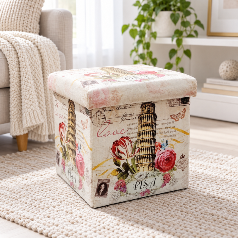 Pufa pojemnik  "PISA" 171SA041 — aranżacja