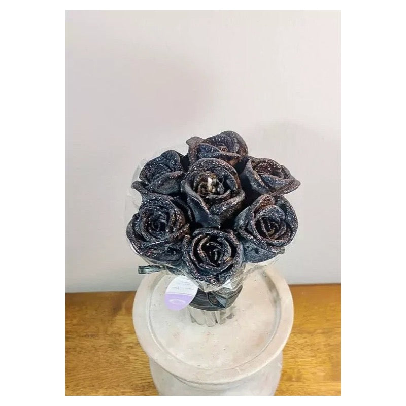 Świeca dekoracyjna Bukiet mały "Black rose" – aranżacja