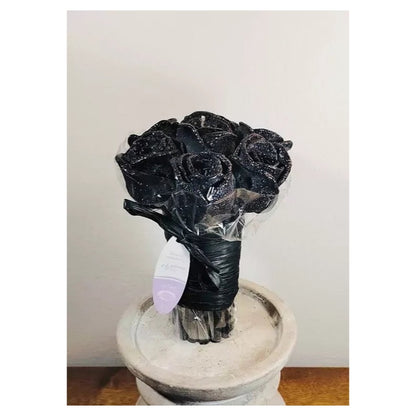 Świeca dekoracyjna Bukiet mały "Black rose" – zdjęcie główne